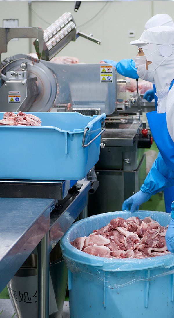 ハンバーグの製造工程